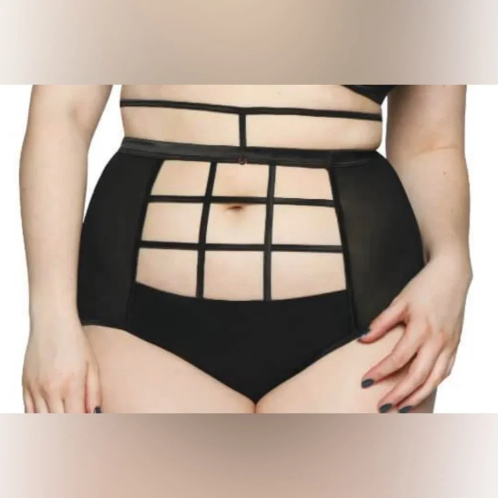 Scantilly by Curvy Kate Censored Black High Waist Brief